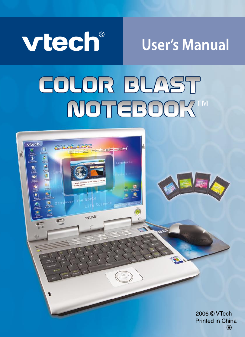 VTech Color Blast Notebook User's Manual | ManualsOnline.com