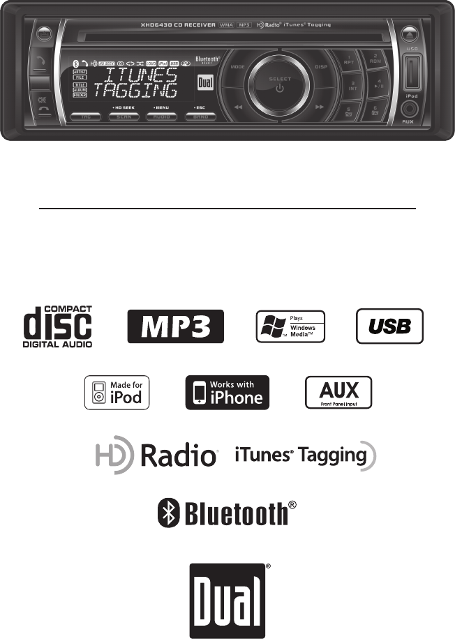 Dual Car Stereo System XHD6430 User Guide | ManualsOnline.com