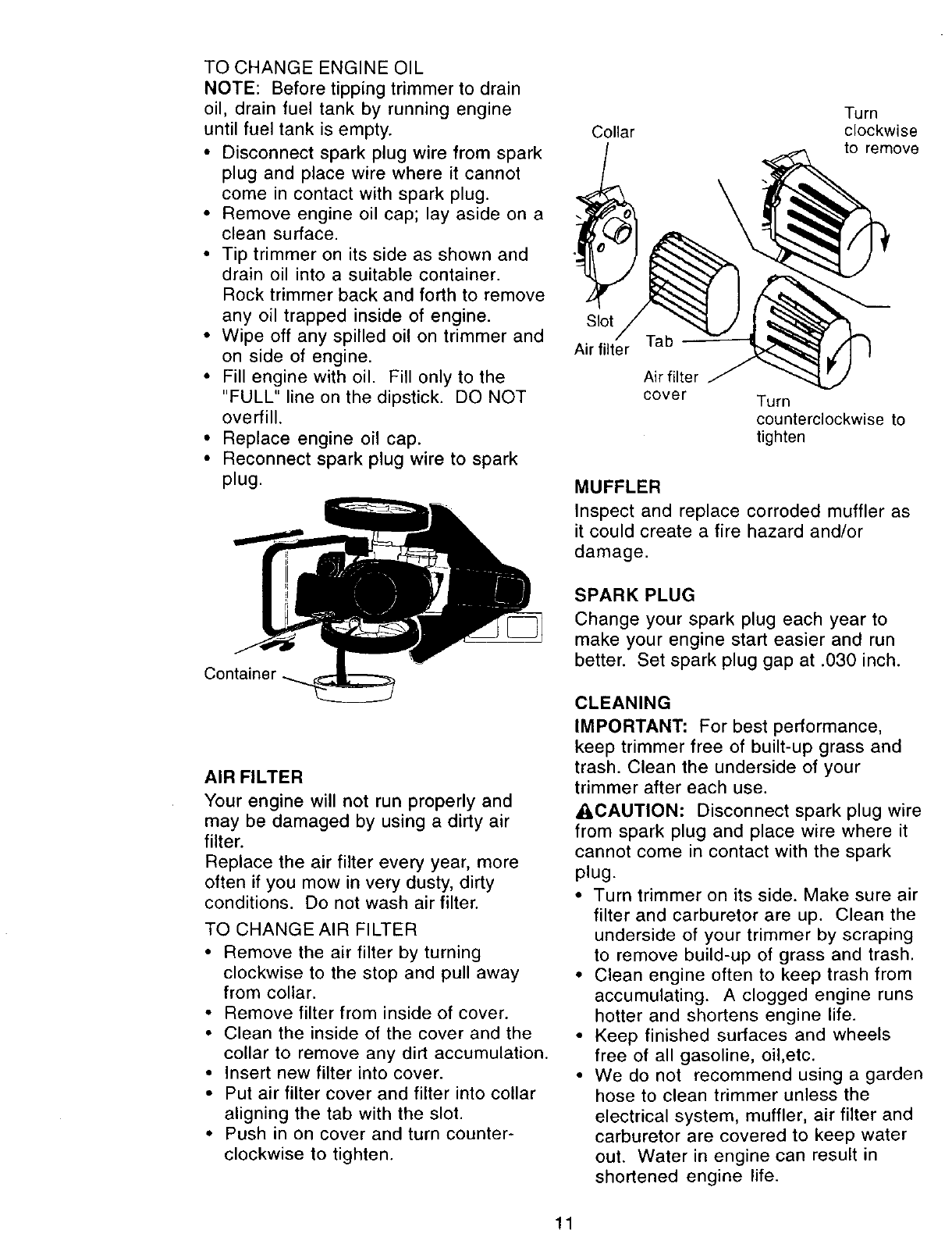 Page 11 of Craftsman Trimmer 917.77341 User Guide | ManualsOnline.com