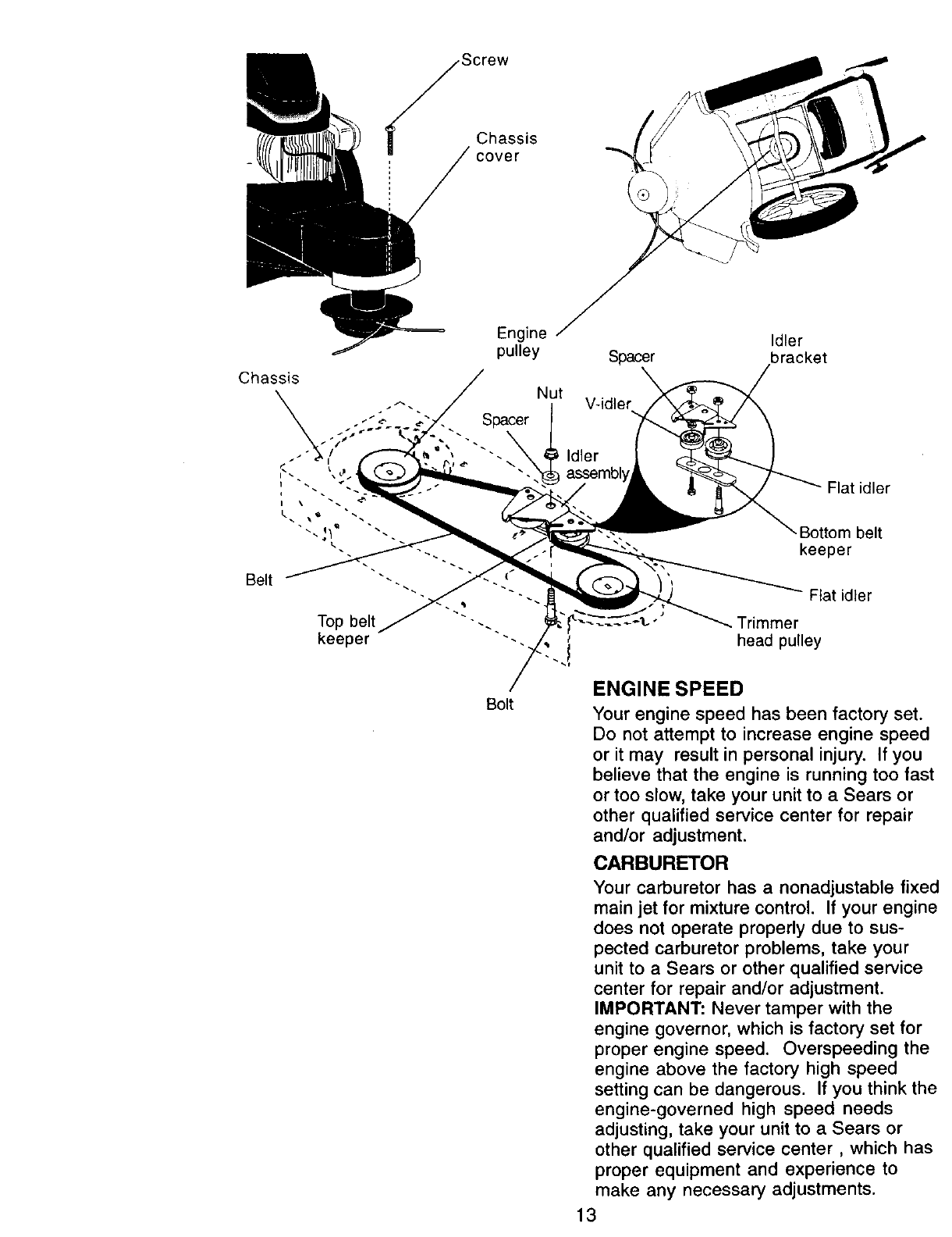 Page 13 of Craftsman Trimmer 917.77341 User Guide | ManualsOnline.com