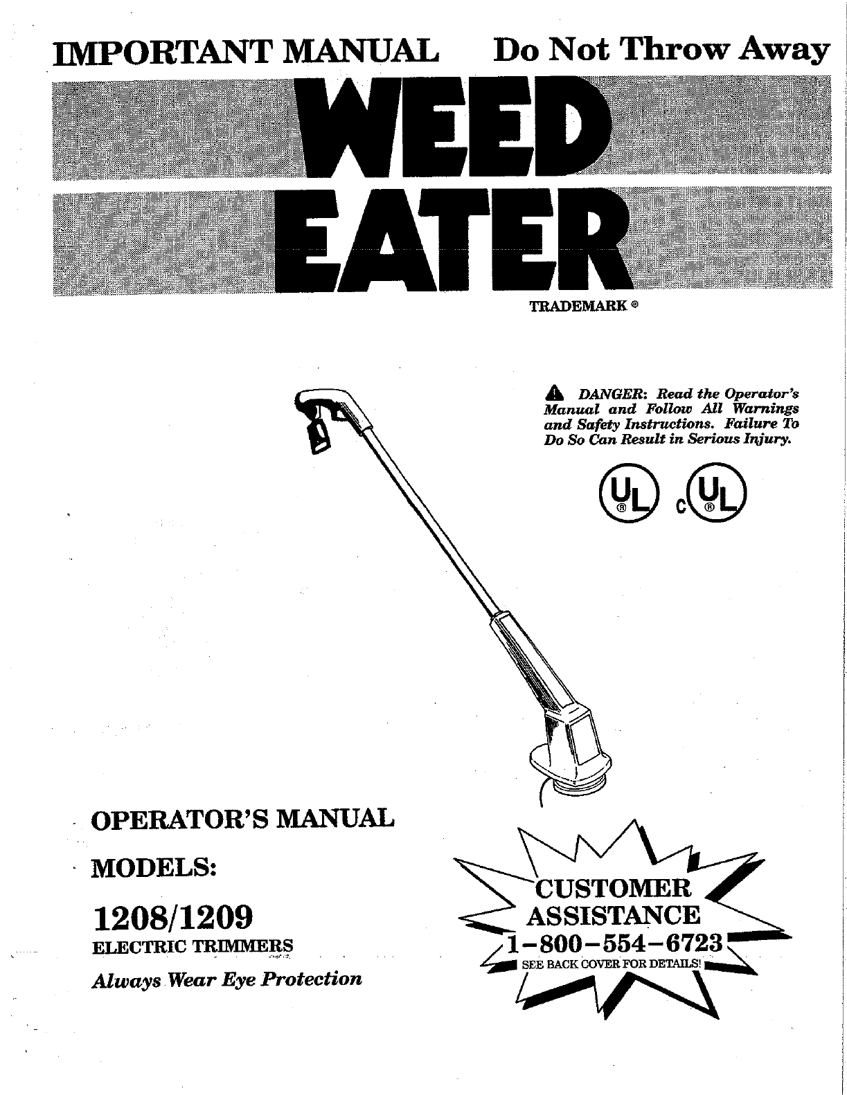 manual weed trimmer