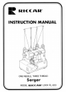 Riccar 9170 manual