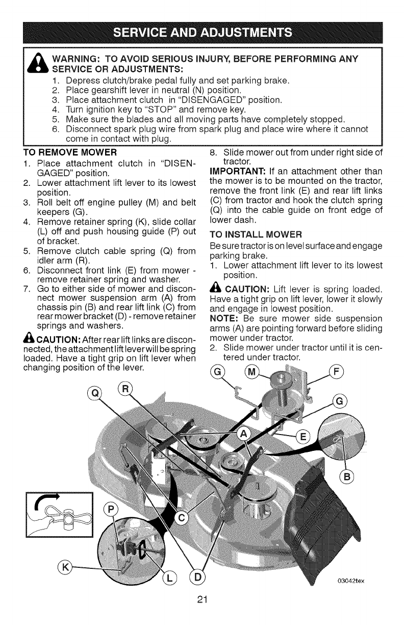 Page 21 of Craftsman Lawn Mower 917.289070 User Guide | ManualsOnline.com