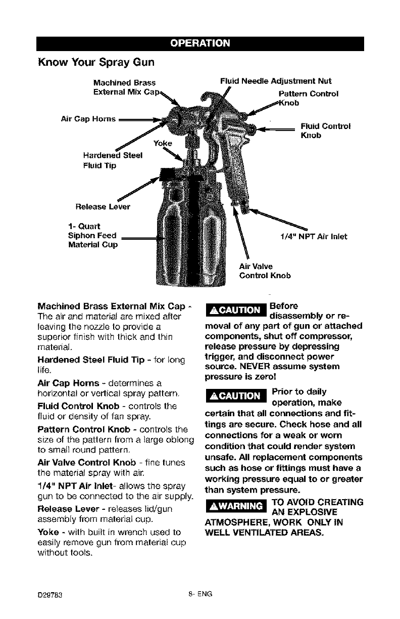 Page 8 of Craftsman Paint Sprayer 919.15519 User Guide | ManualsOnline.com