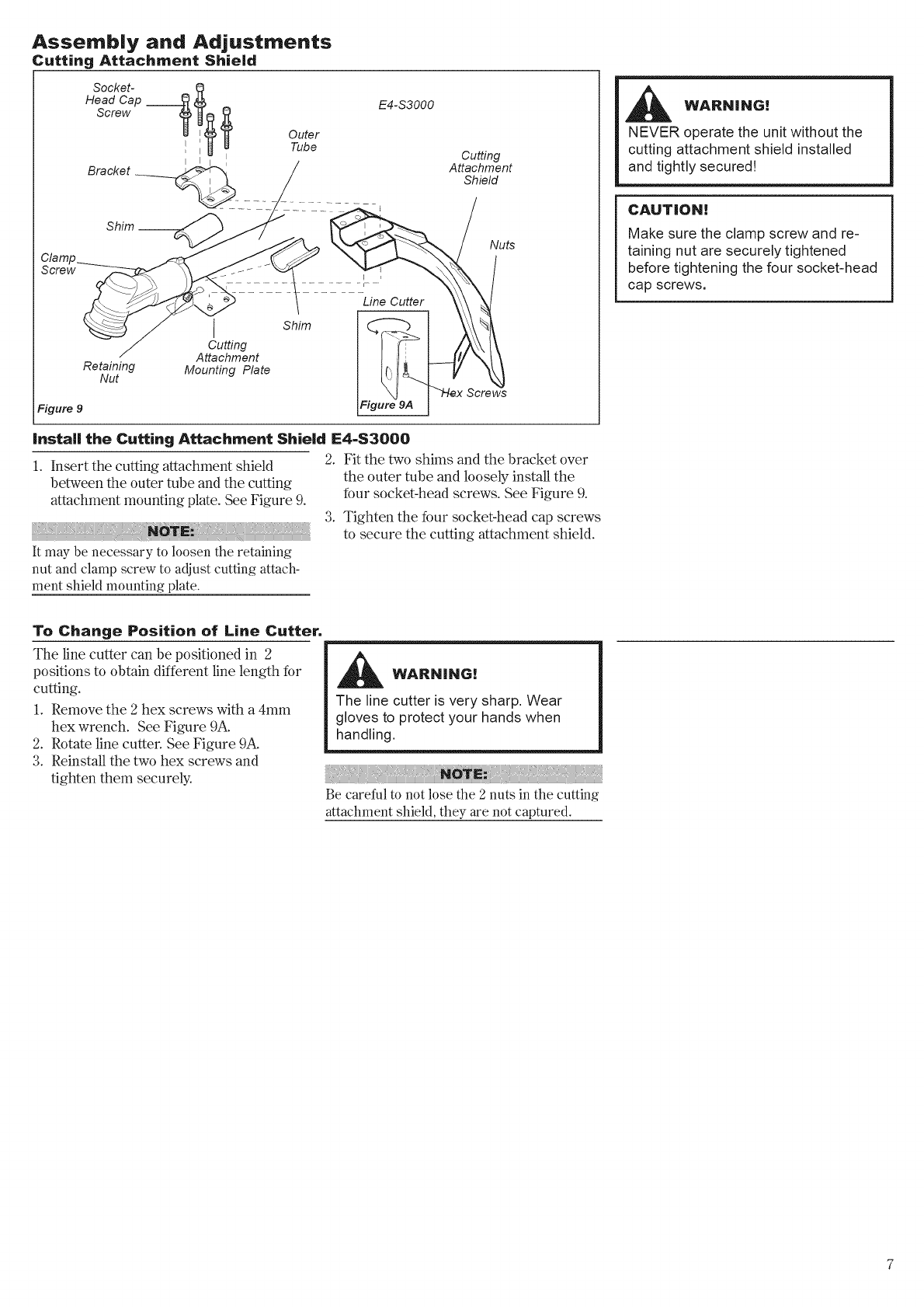 Page 7 of Swisher Trimmer E4-S3000 User Guide | ManualsOnline.com