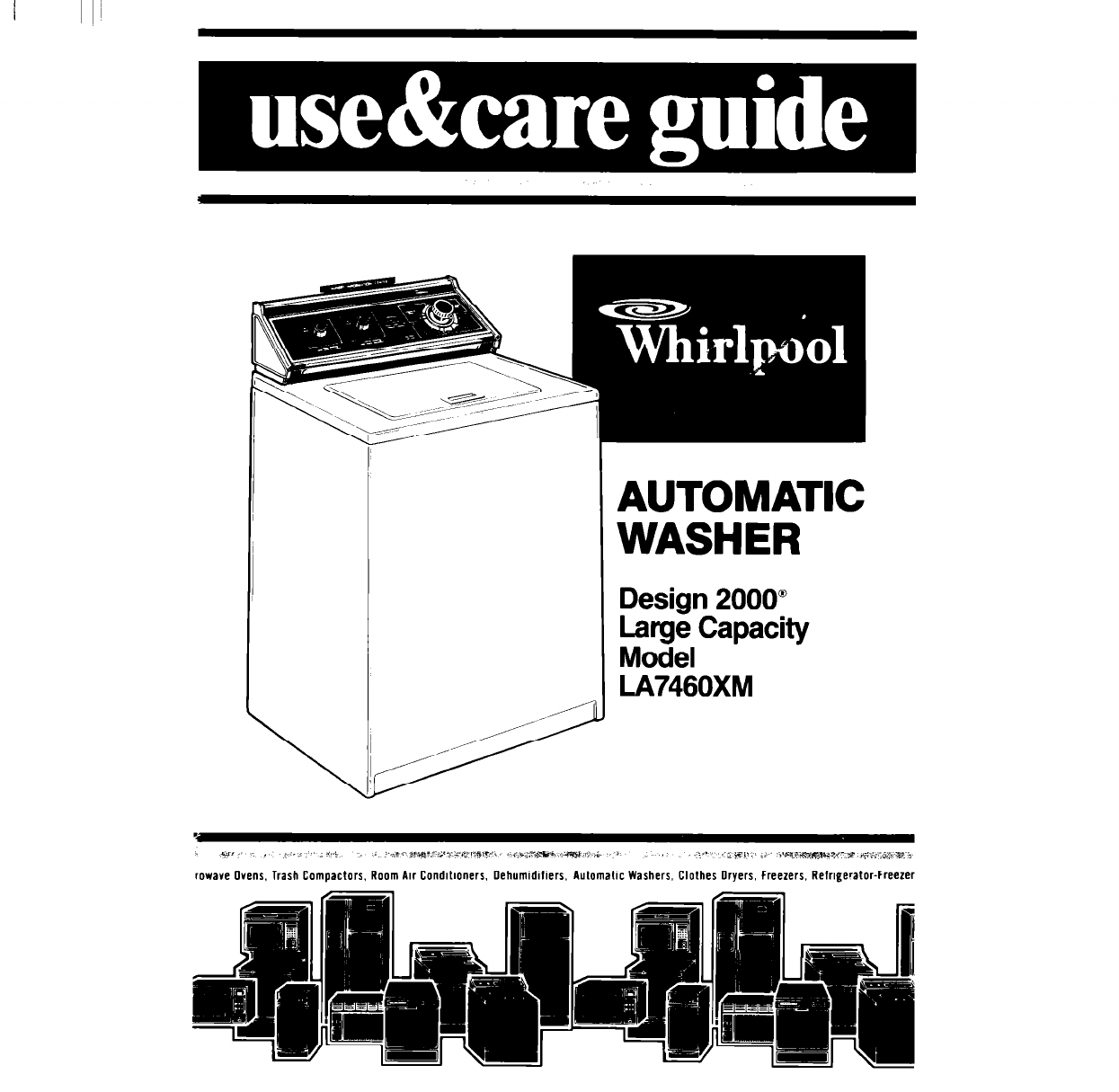 Whirlpool Washer DESIGN 2000 User Guide