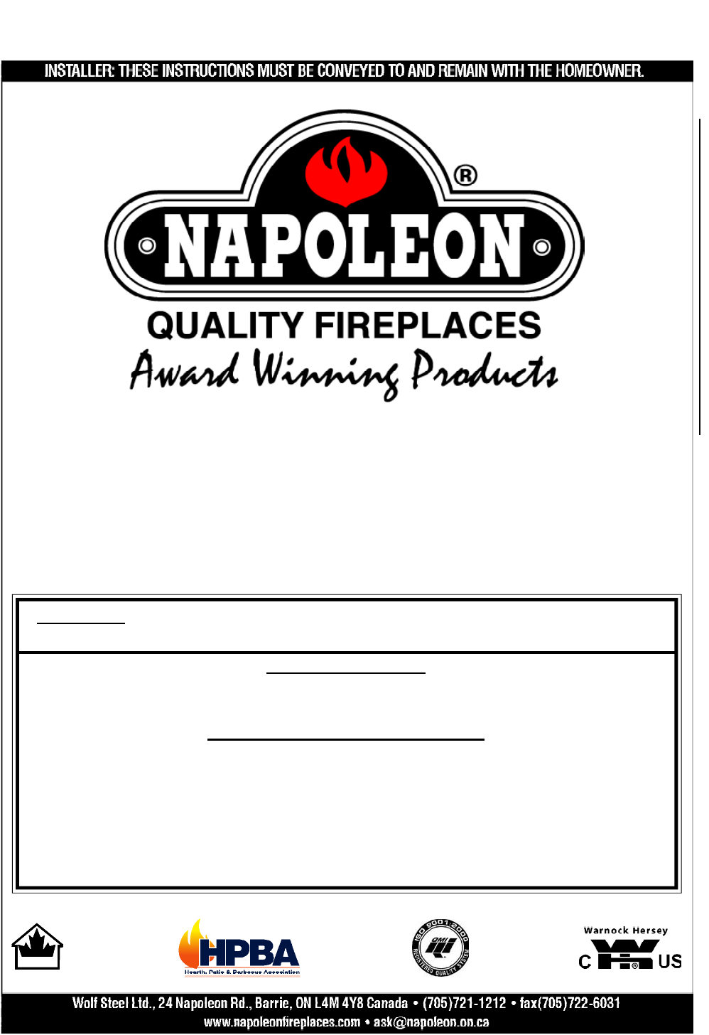 Napoleon Fireplaces Indoor Fireplace Bgnv42n User Guide