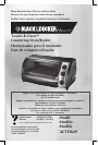 BLACK & DECKER TOAST-R-OVEN TR0200 SERIES USE AND CARE BOOK MANUAL