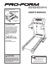 Free ProForm Treadmill User Manuals | ManualsOnline.com