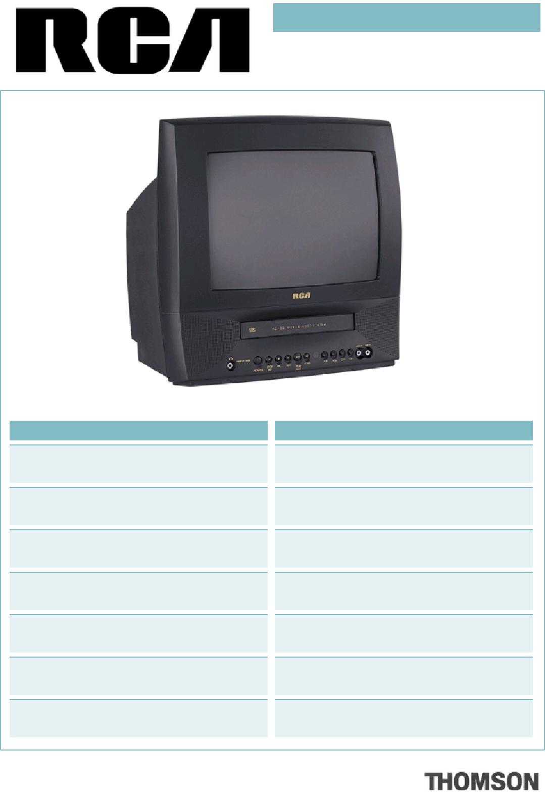 Thomson digital tv recorder manual