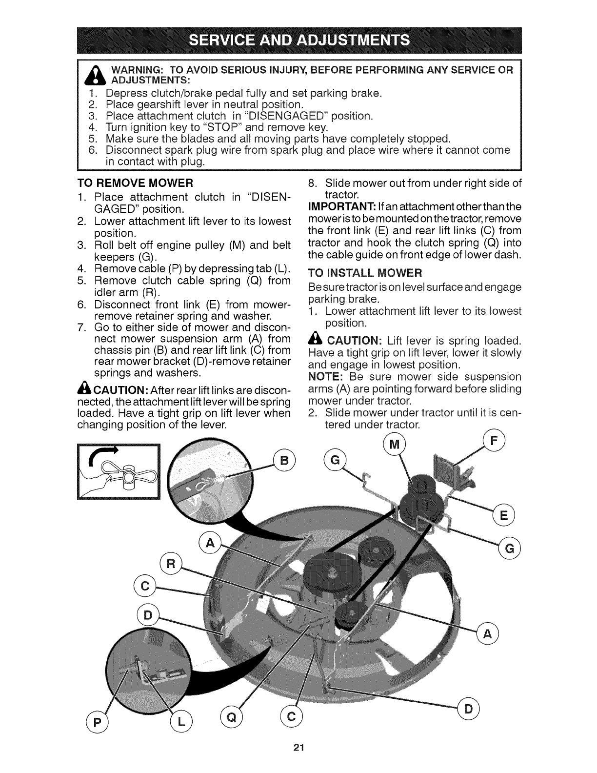Page 21 of Craftsman Lawn Mower 917.28035 User Guide | ManualsOnline.com