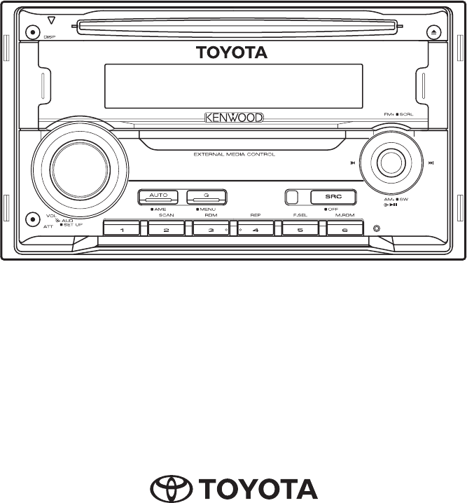 Toyota Cse Nd3a W54a Car Stereo Manual In Eng