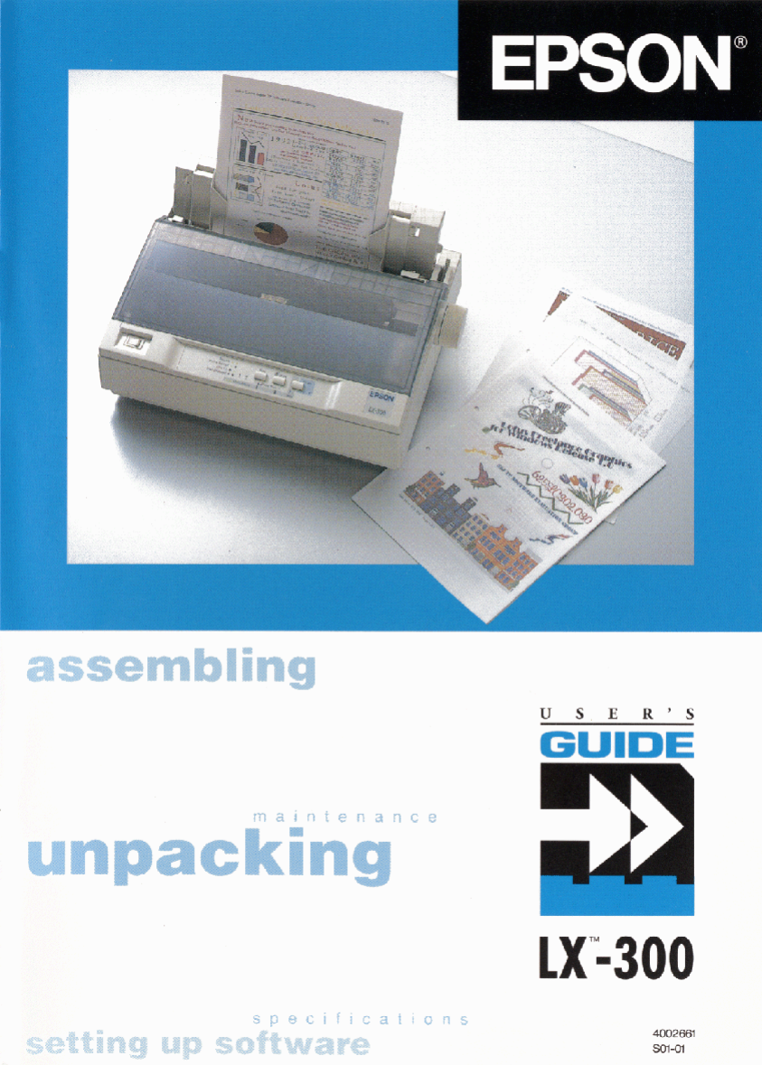 Epson Printer Lx 300 User Guide 4177