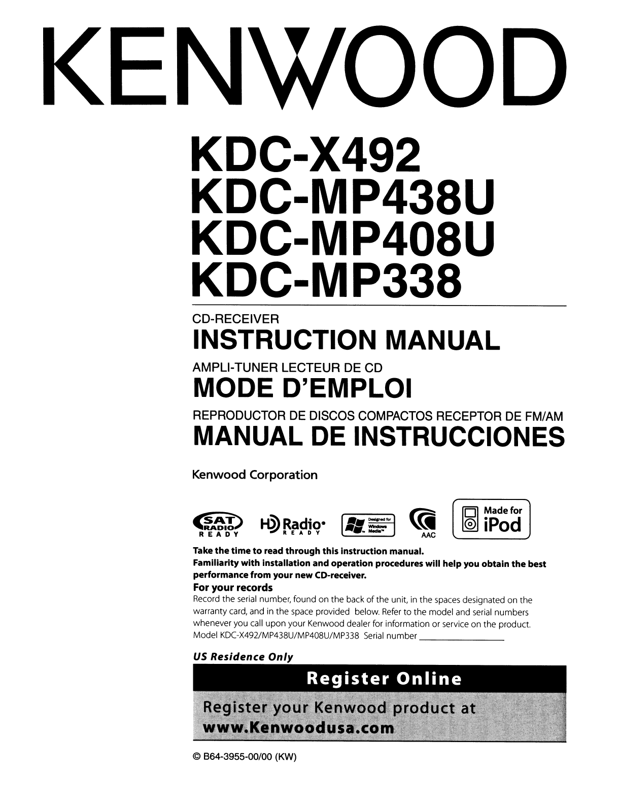 Kenwood cd changer manual