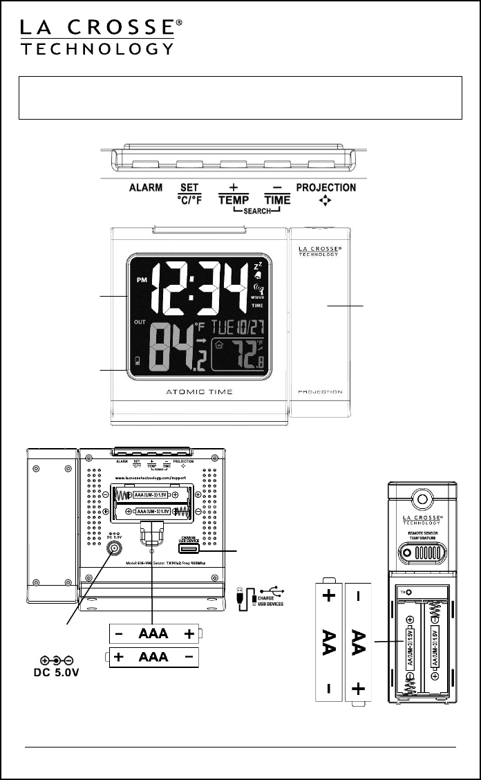 User manual La Crosse Technology WT140 (English - 2 pages)