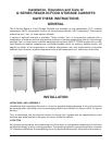 Hobart q2 refrigerator manual