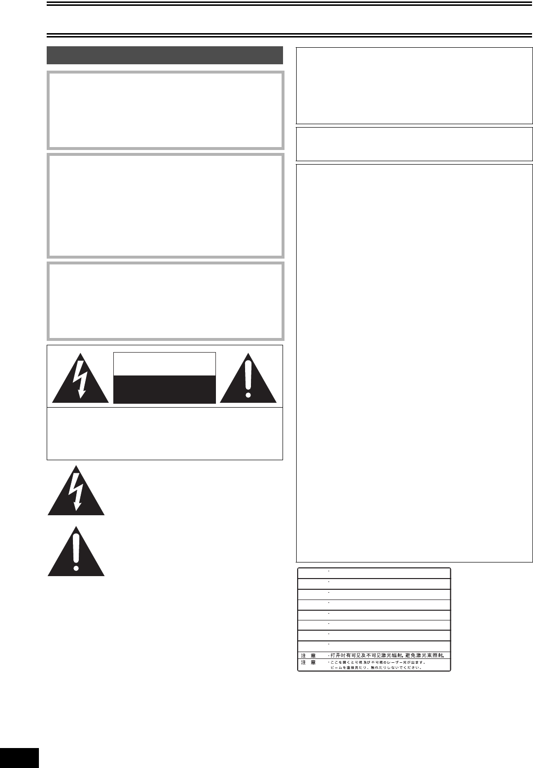 Page 2 of Panasonic DVD Recorder DMR-ES30V User Guide | ManualsOnline.com