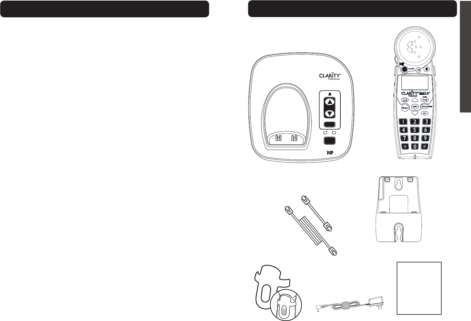 Page 4 of Clarity Cordless Telephone XLC 3.4 User Guide | ManualsOnline.com