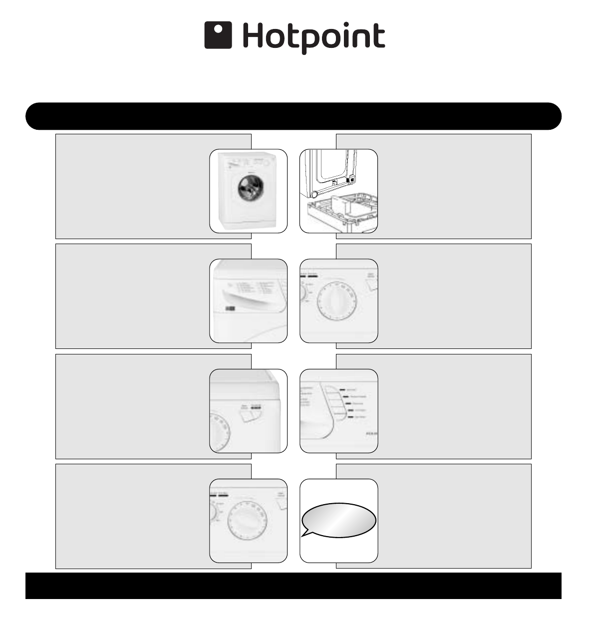 User manual for hotpoint washing machine