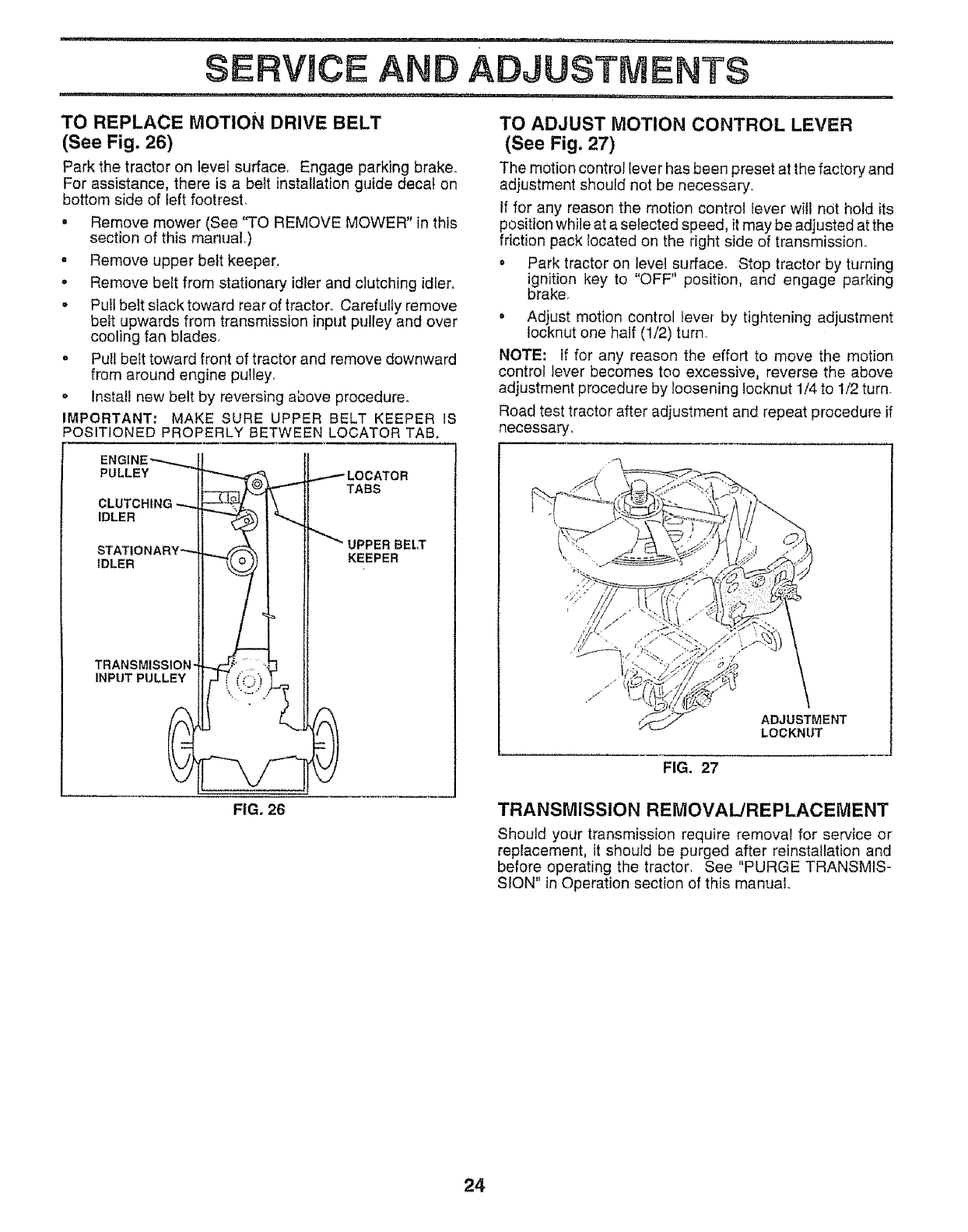 Page 24 of Craftsman Lawn Mower 917.259592 User Guide | ManualsOnline.com