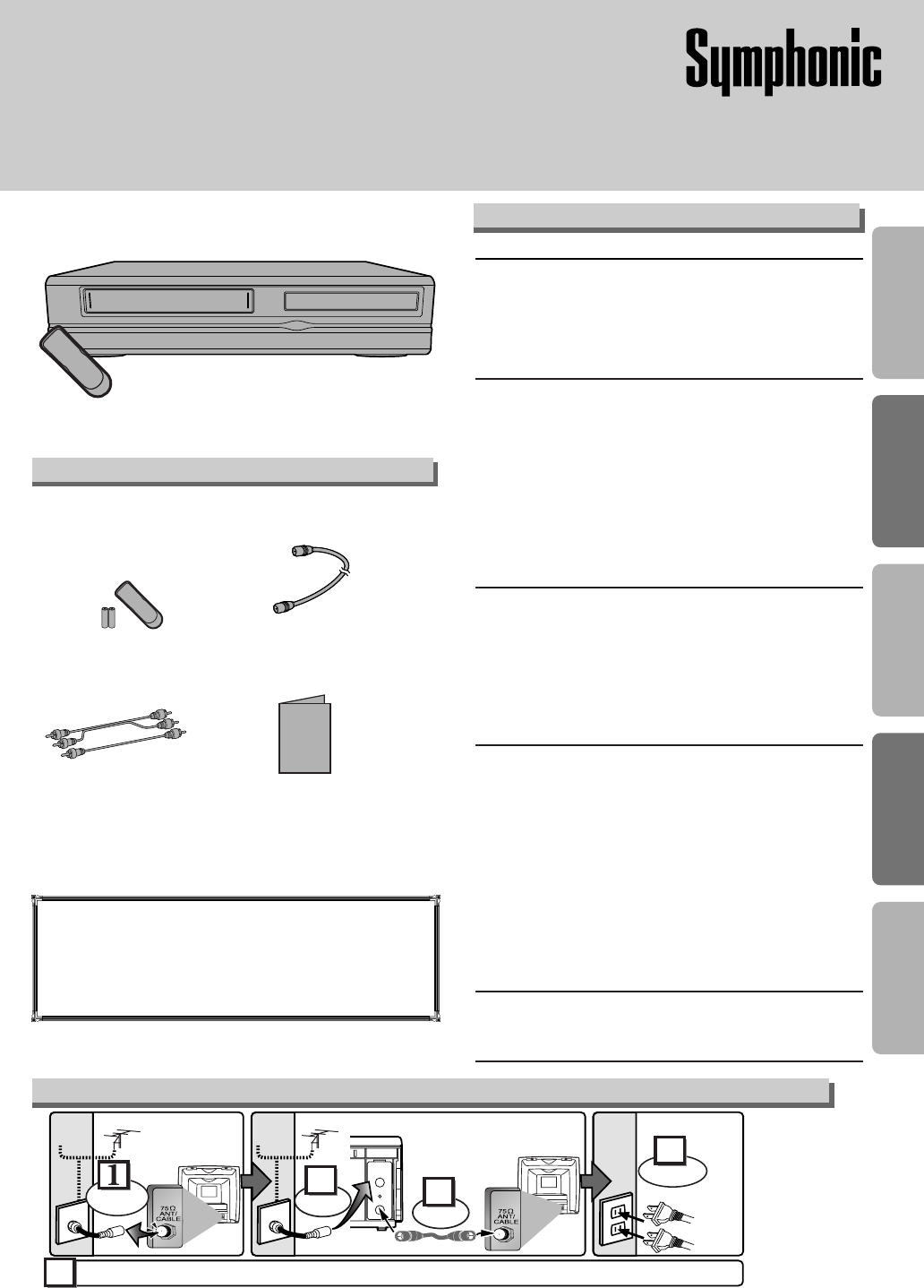 Manual For Symphonic Dvd Vcr Combo