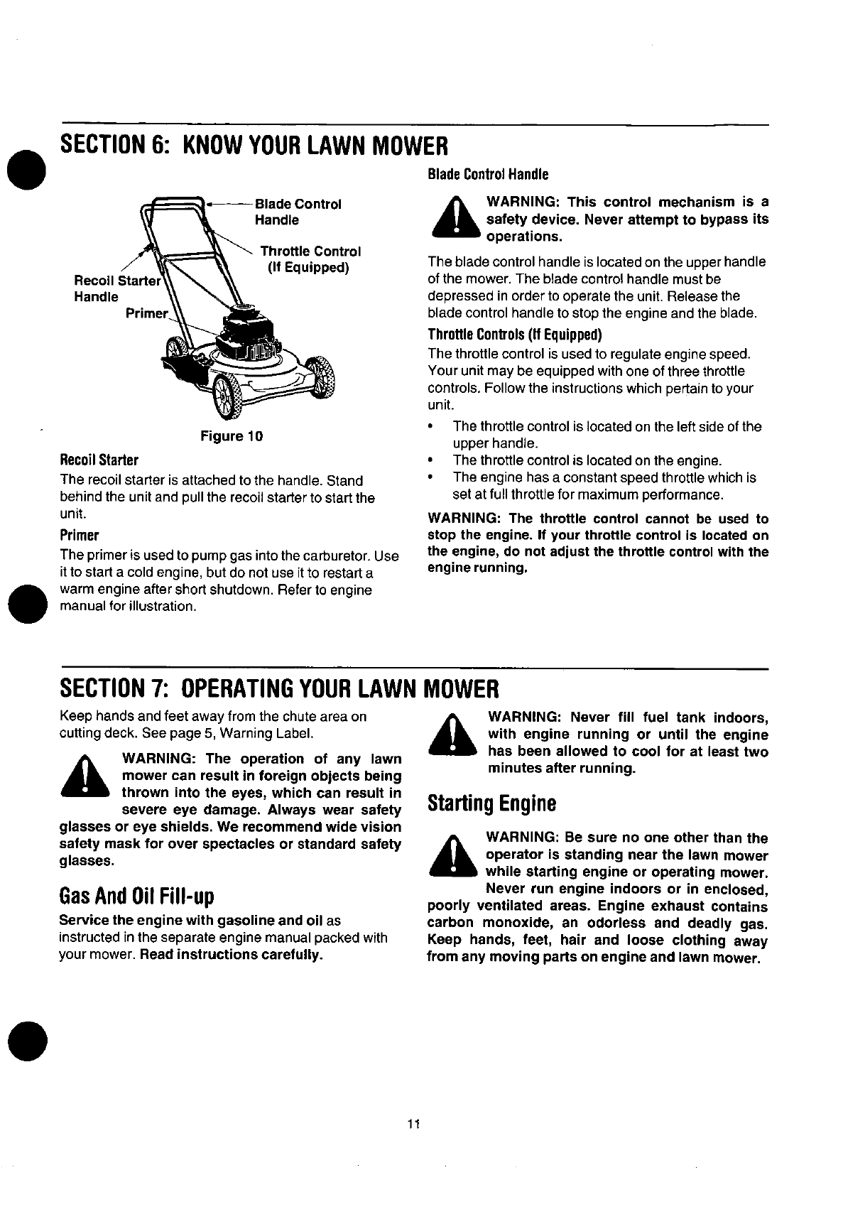 Page 11 Of Yard Machines Lawn Mower 060 Series User Guide 