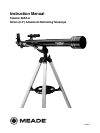 Meade 114eq-dh4 manual