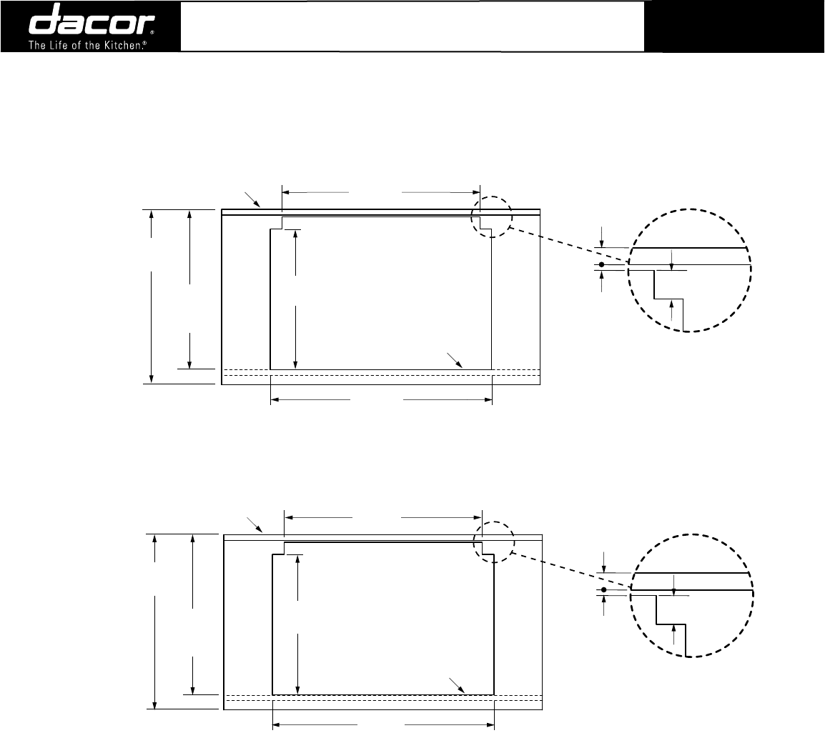 Dacor Cooktop Slim Raised Vent Drop In Electric Cooktop User