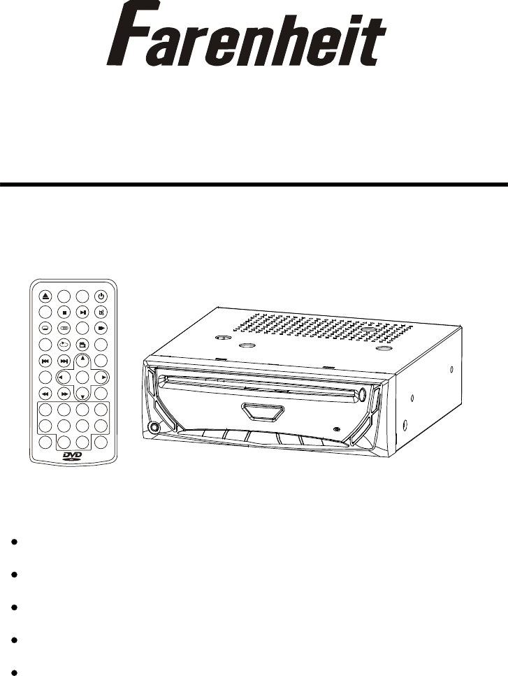 Farenheit Technologies Car Video System Dvd 34tv User Guide Manualsonline Com