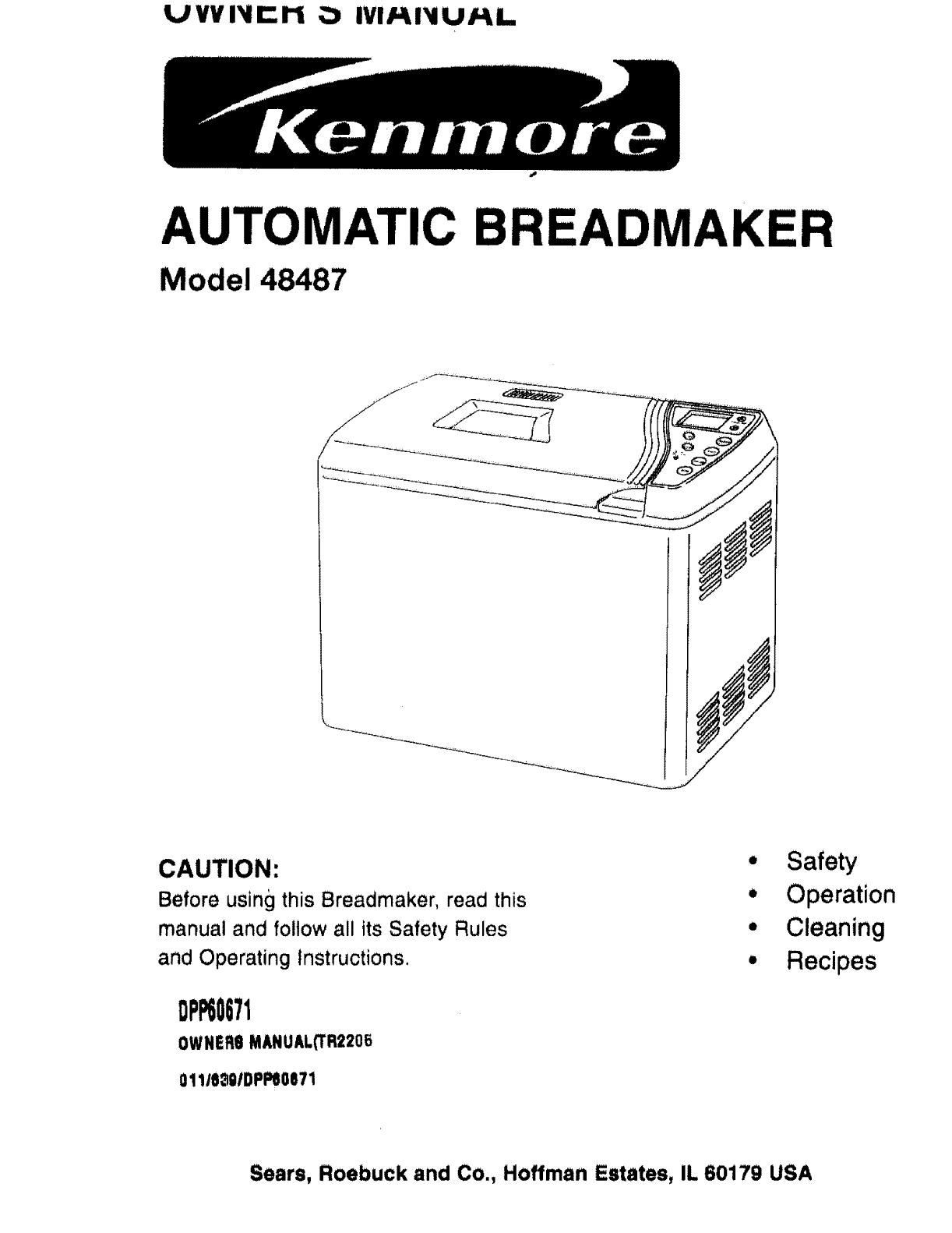 bread machine manual