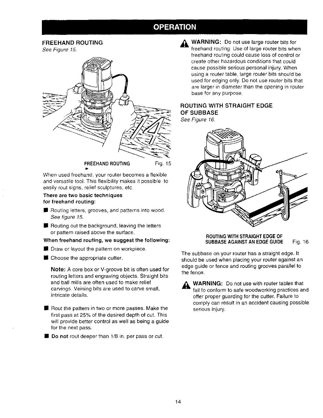 Page 14 of Craftsman Router 315.275 User Guide | ManualsOnline.com