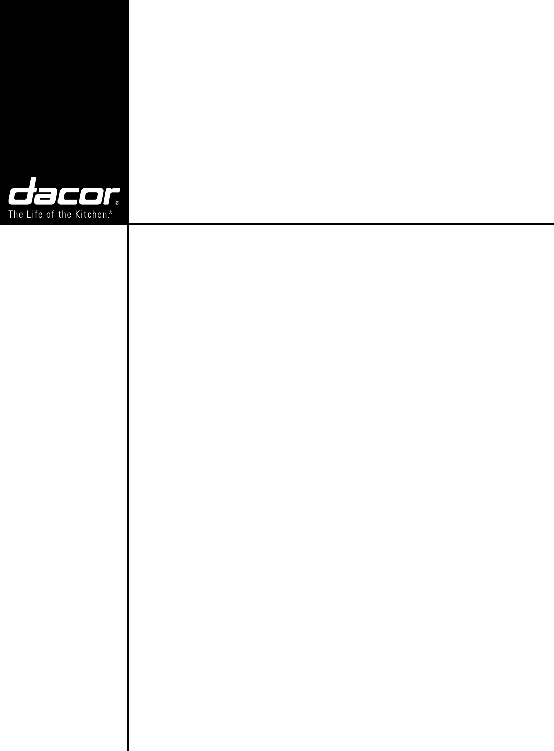 Dacor Oven EOR User Guide | ManualsOnline.com