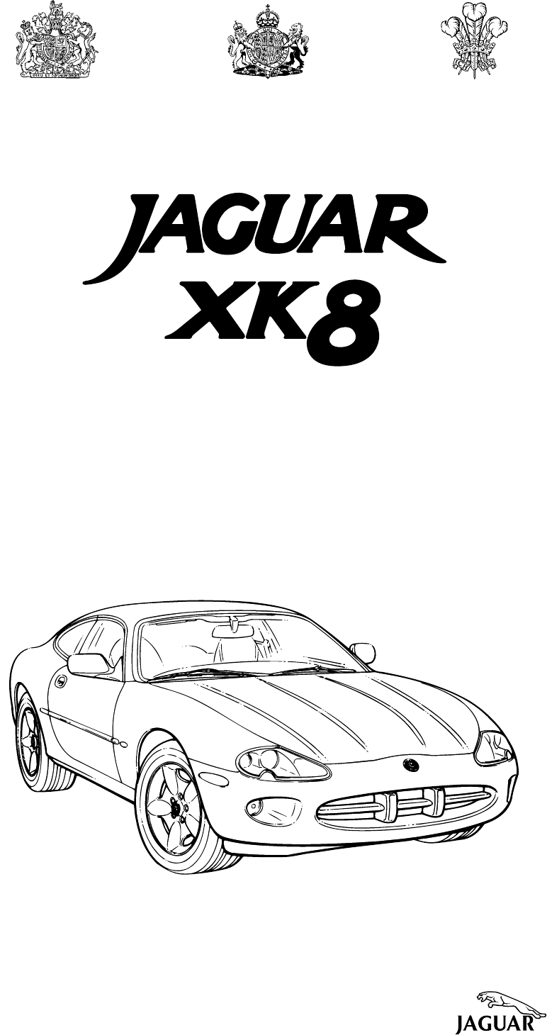 Jaguar XK XK8 Owners Handbook/Manuel 96-02 