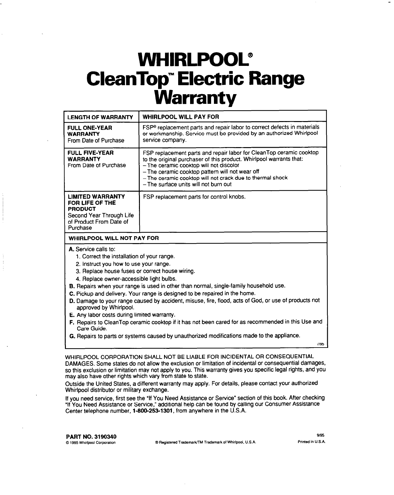 Page 40 Of Whirlpool Range Rs696pxb User Guide Manualsonline Com