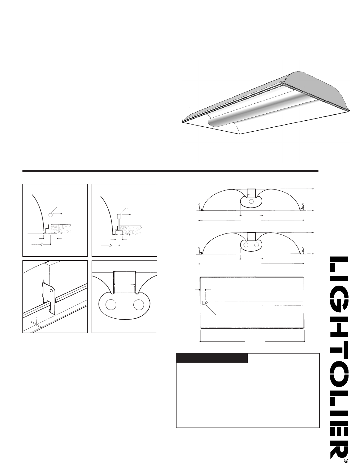 Lightolier Indoor Furnishings H9S2GLR128 User Guide | ManualsOnline.com