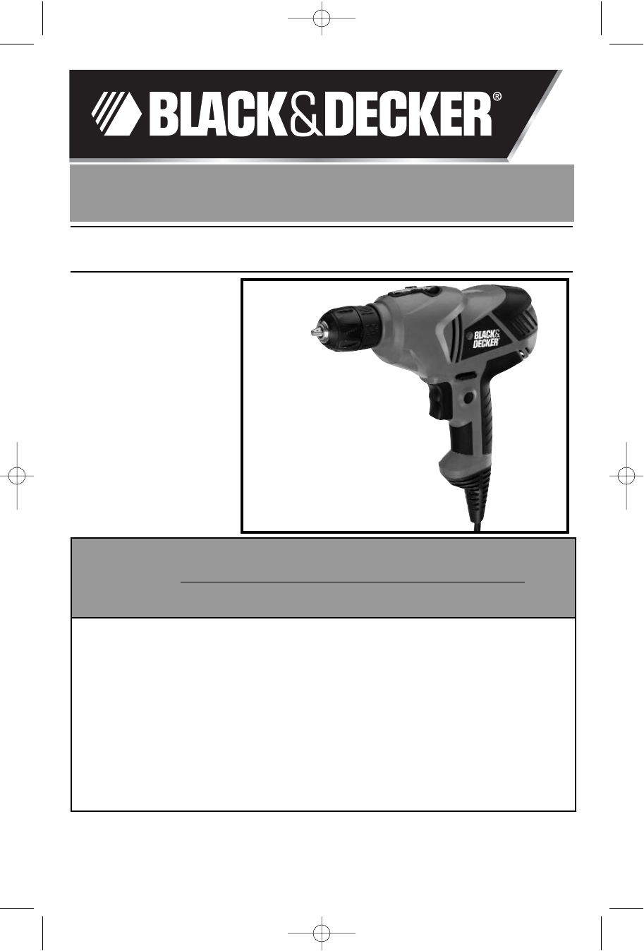 Black Decker Drill DR650 User Guide ManualsOnline