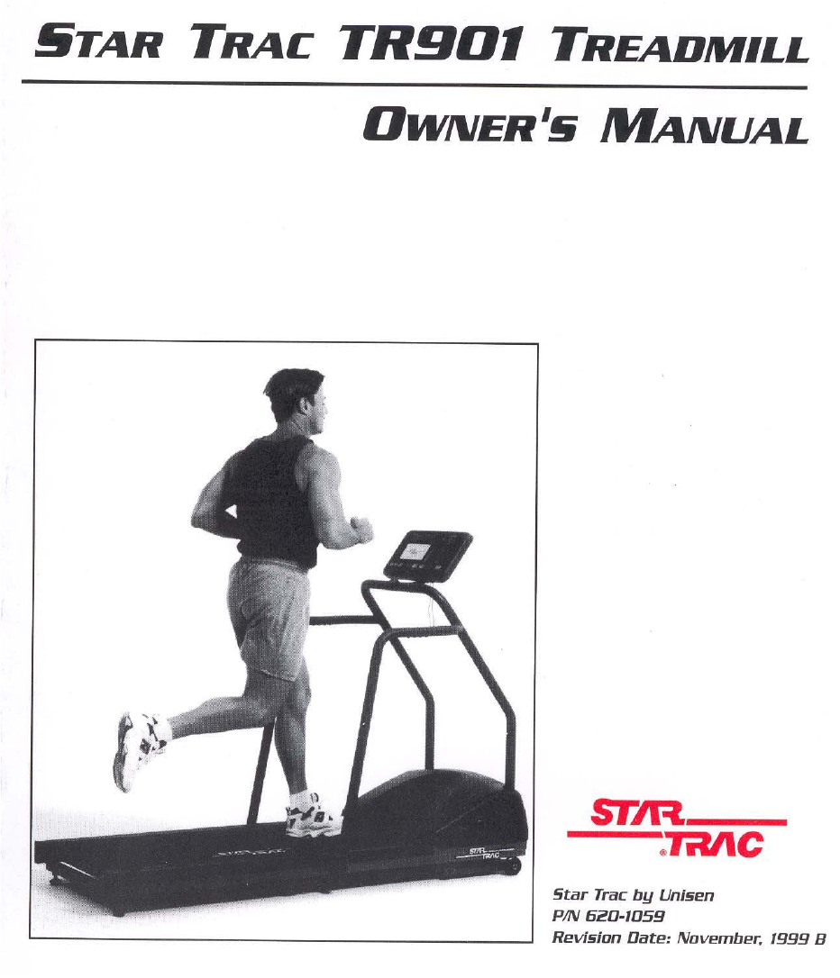 Star Trac Treadmill Tr901 User Guide