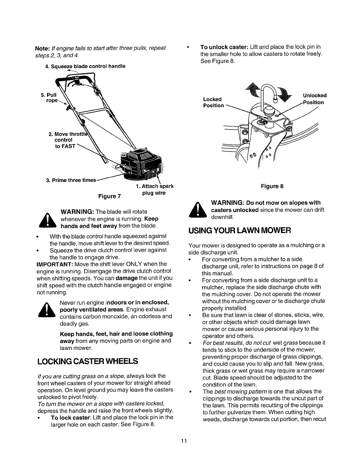 Page 11 of Sears Lawn Mower 247.37033 User Guide | ManualsOnline.com