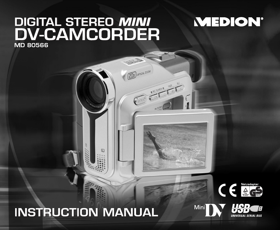 Medion Camcorder MD80566 User Guide |