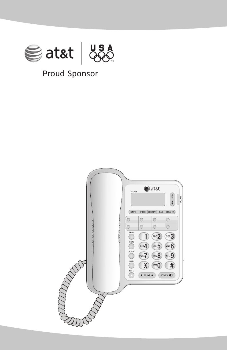 AT&T Telephone CL2909 User Guide | ManualsOnline.com