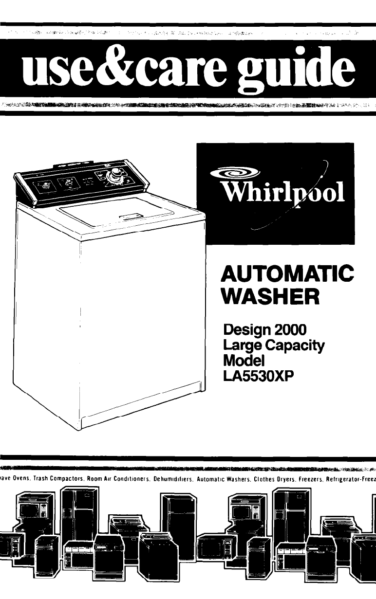 Whirlpool Washer Front Load Manual