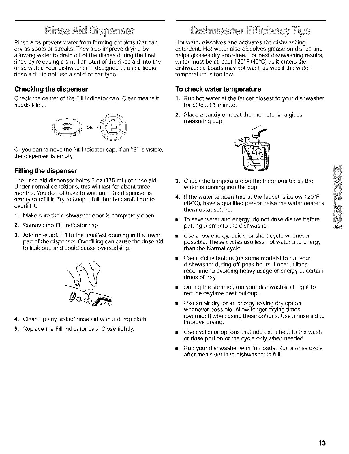 Kenmore Dishwasher User Manual 665.1392k600