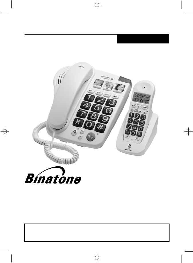 Binatone phones user manuals