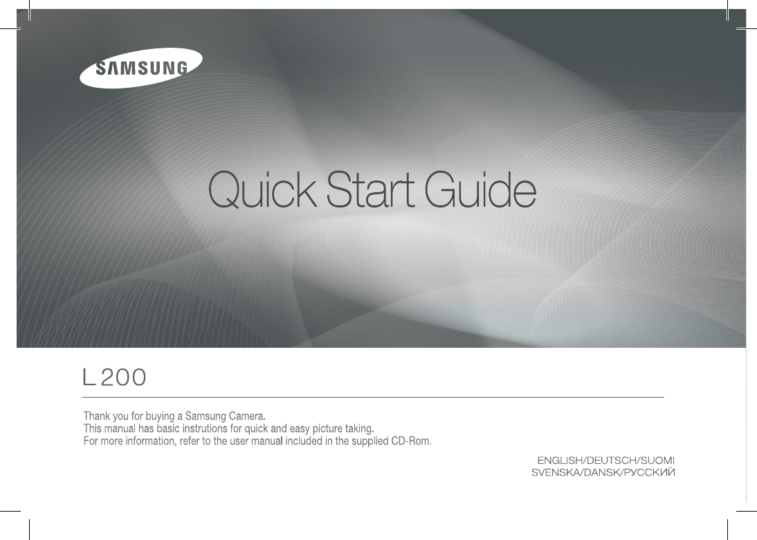 Samsung Digital Camera L200 User Guide | ManualsOnline.com