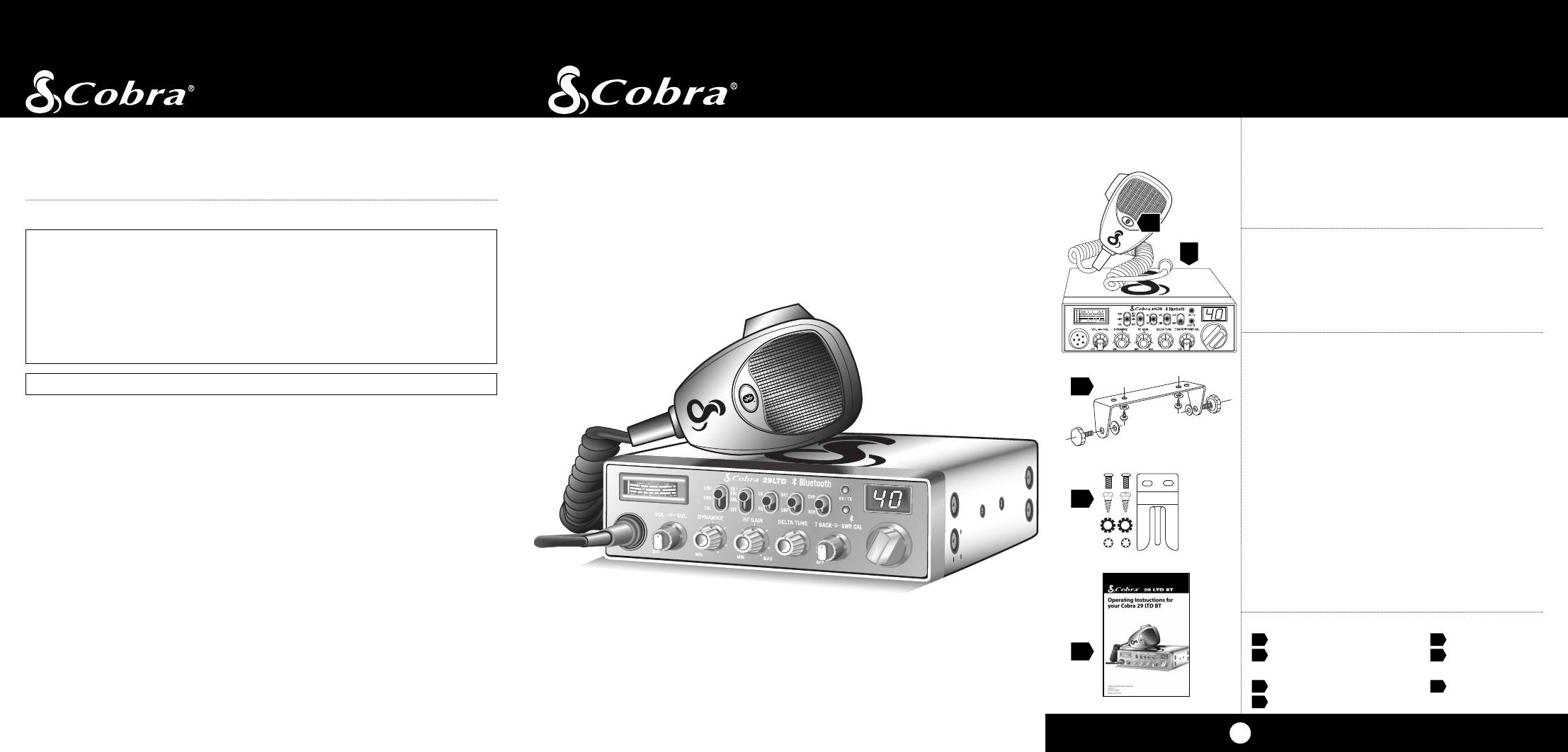 Cobra Electronics Two-Way Radio 29 LTD BT User Guide | ManualsOnline.com