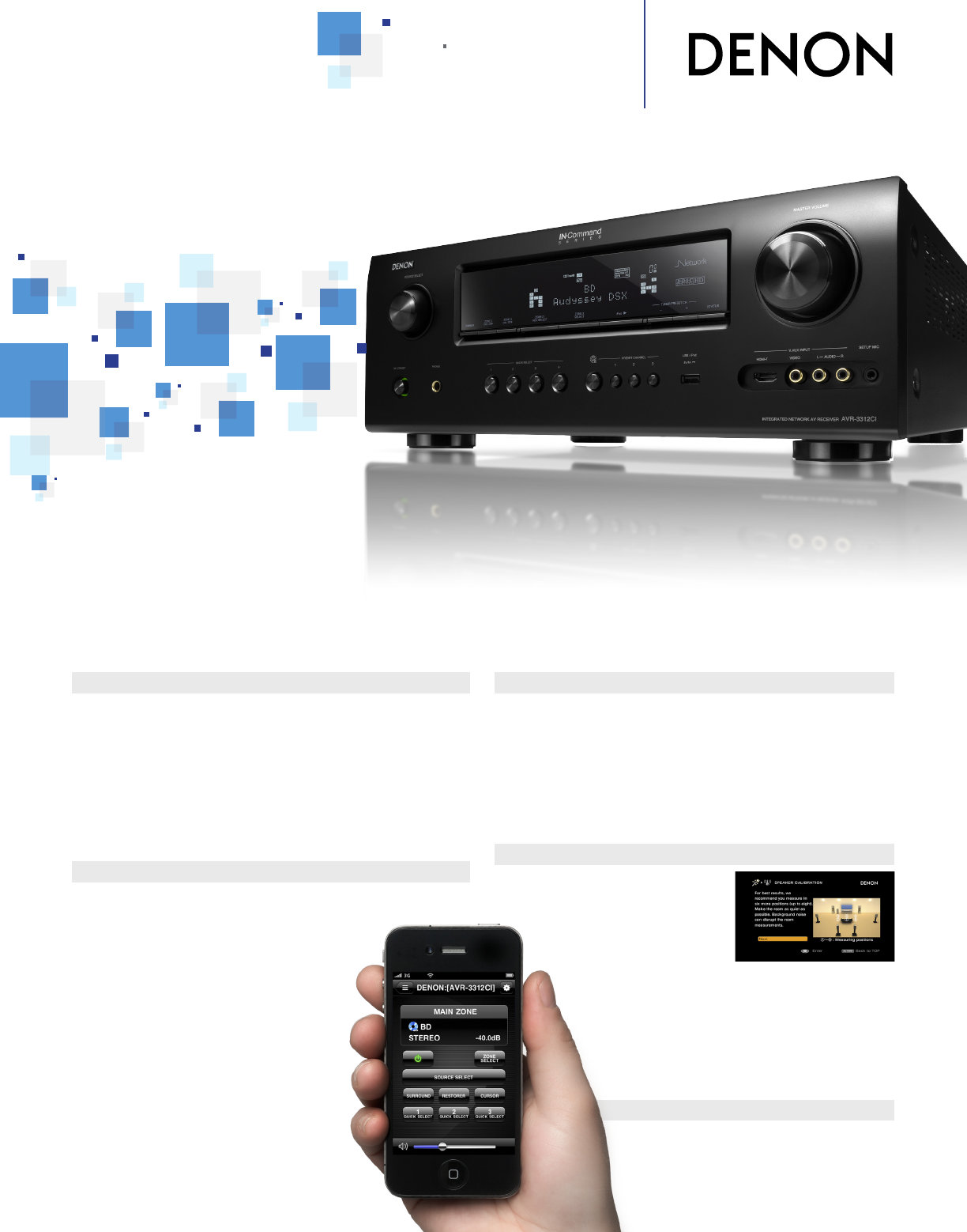 Denon Stereo System AVR-3312CI User Guide | ManualsOnline.com