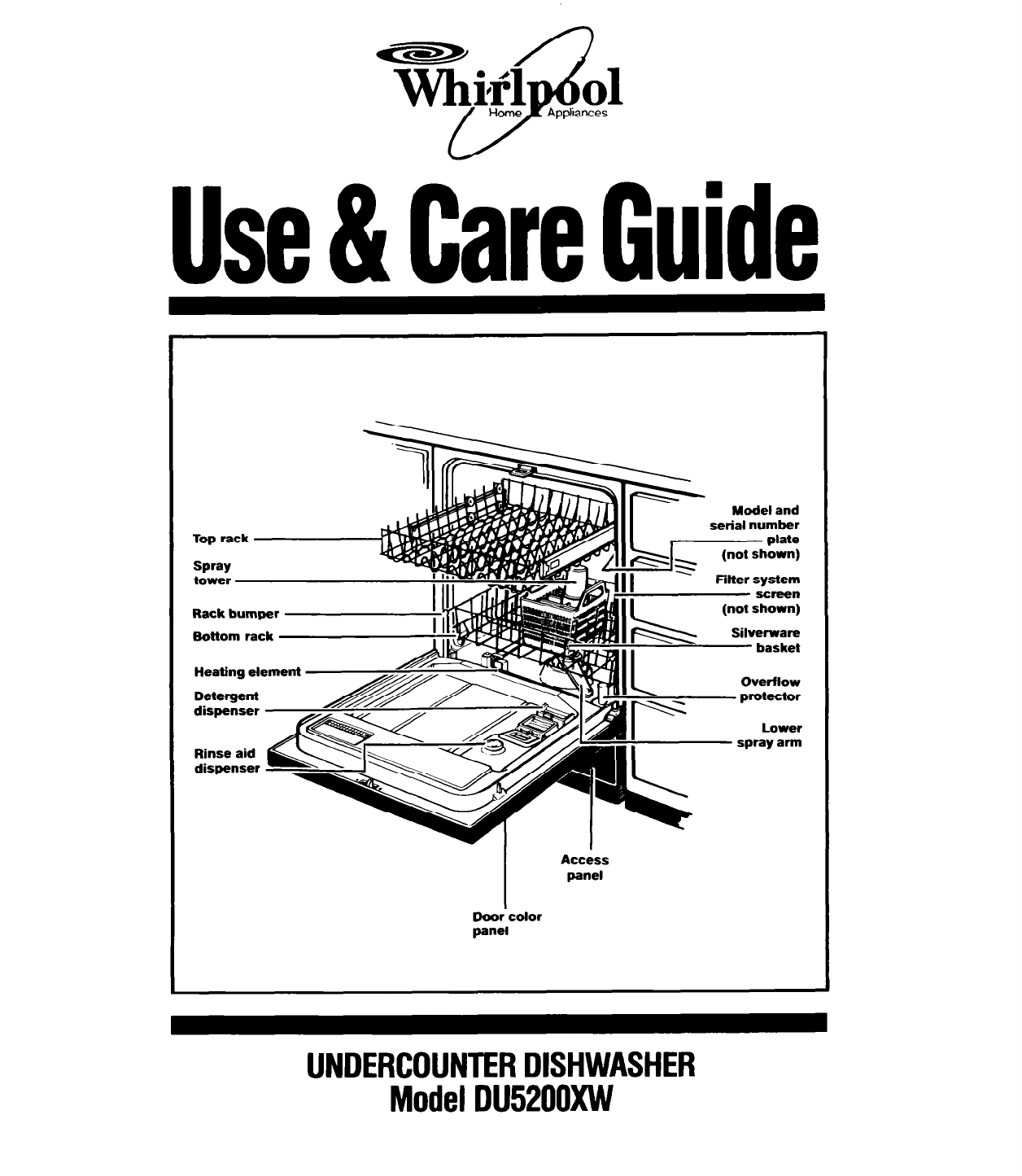 Whirlpool Dishwasher DU5200XW User Guide | ManualsOnline.com