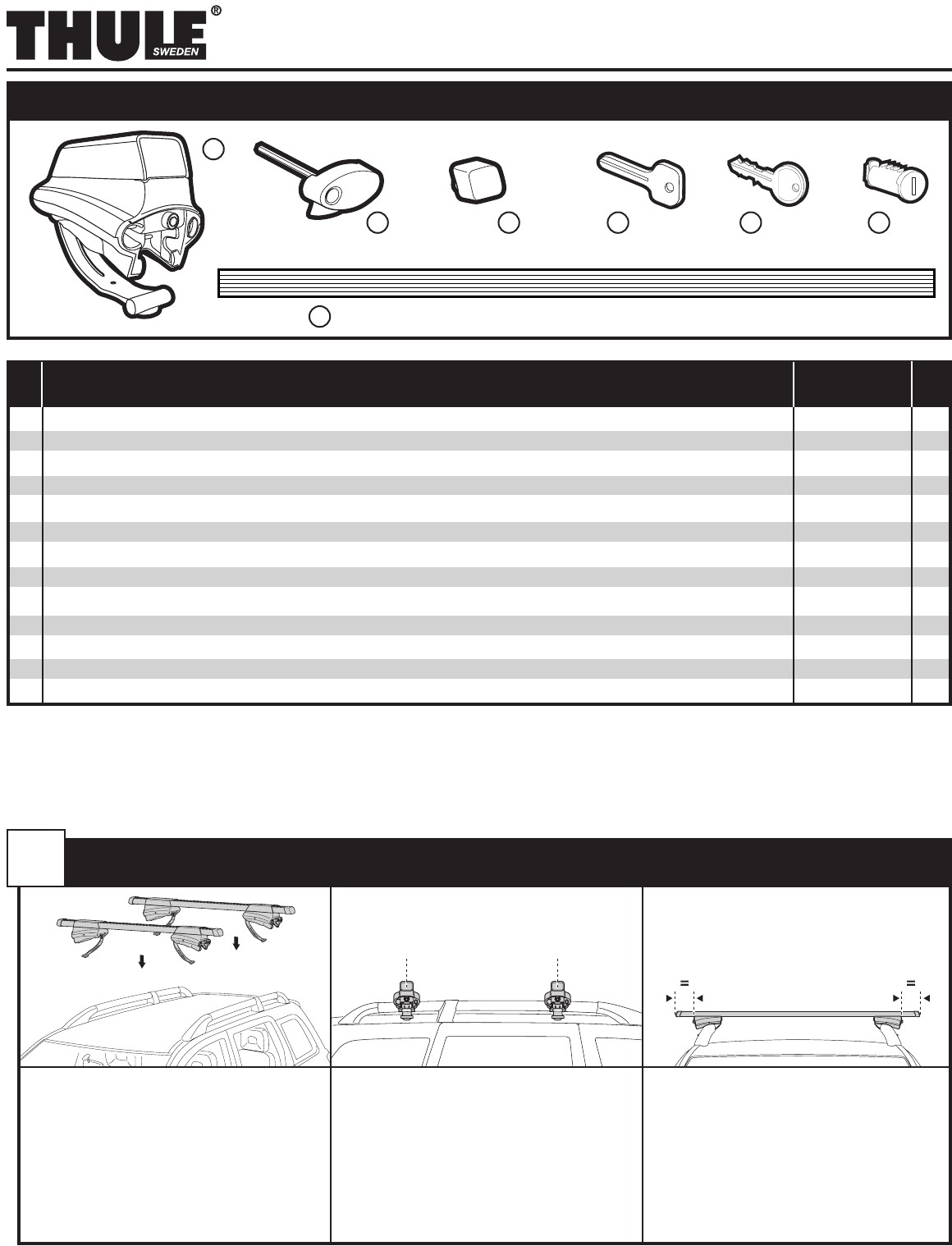 Thule Automobile Accessories 45058 User Guide ManualsOnline