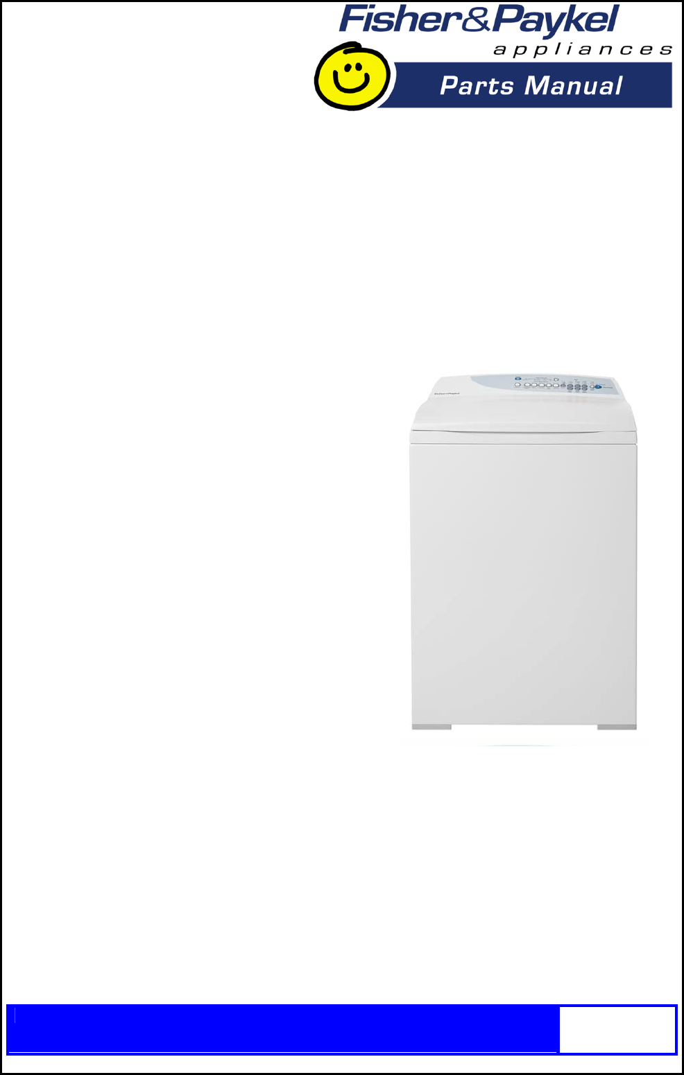 Fisher Paykel User Manual Washing Machine