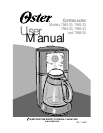 User manual Mr. Coffee NL4 (English - 10 pages)